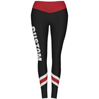 MOVE U Chevron Custom Mid-Rise Dance Team Leggings - VP1805M