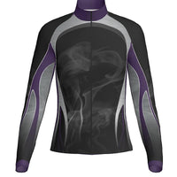 SMOKE - WOMEN'S FULL ZIP COLLAR JACKET  - J423