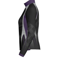 SMOKE - WOMEN'S FULL ZIP COLLAR JACKET  - J423