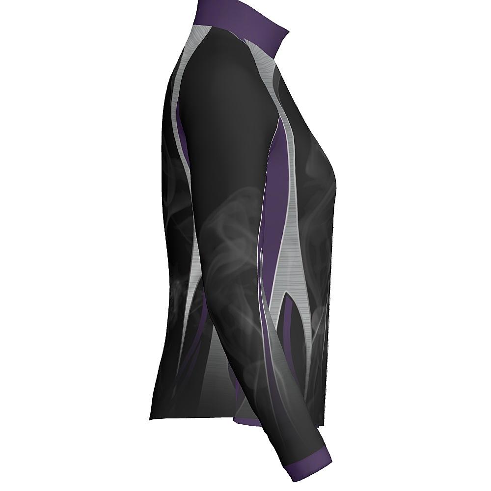 SMOKE - WOMEN'S FULL ZIP COLLAR JACKET  - J423