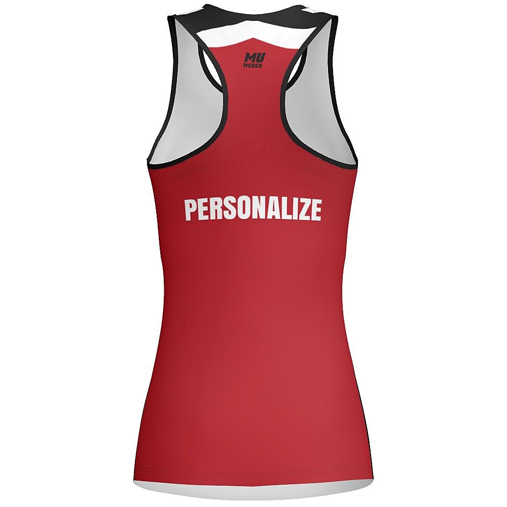 MOVE U Chevron Custom Racerback Fitted Tank - VP1884M