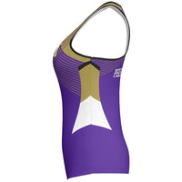 MOVE U Spartans Custom Racerback Fitted Tank Top - VP930M