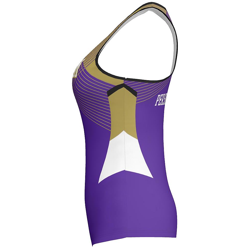 MOVE U Spartans Custom Racerback Fitted Tank Top - VP930M