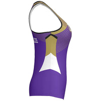 MOVE U Spartans Custom Racerback Fitted Tank Top - VP930M