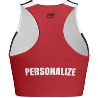 MOVE U Chevron Custom Dance Crop Top