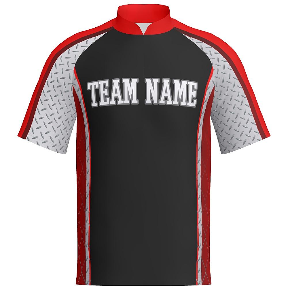 STEEL J517 Standup Collared Short Sleeve Quarter Zip