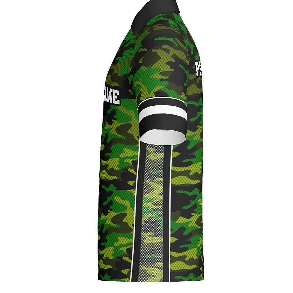 CAMO - J514 Mens Short Sleeve Zipped Polo