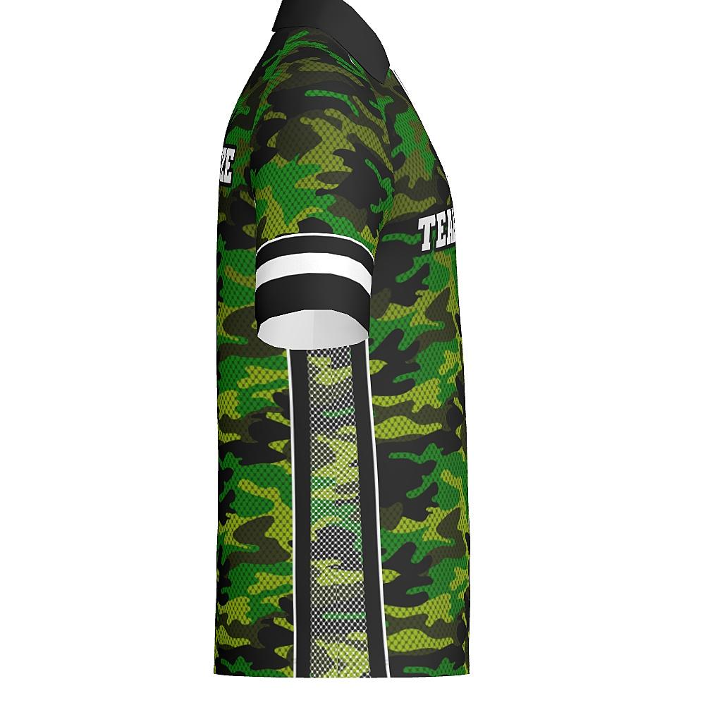 CAMO - J514 Mens Short Sleeve Zipped Polo