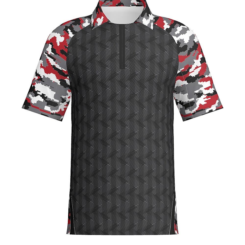 FINDER - Mens Short Sleeve Zipped Polo - PR110