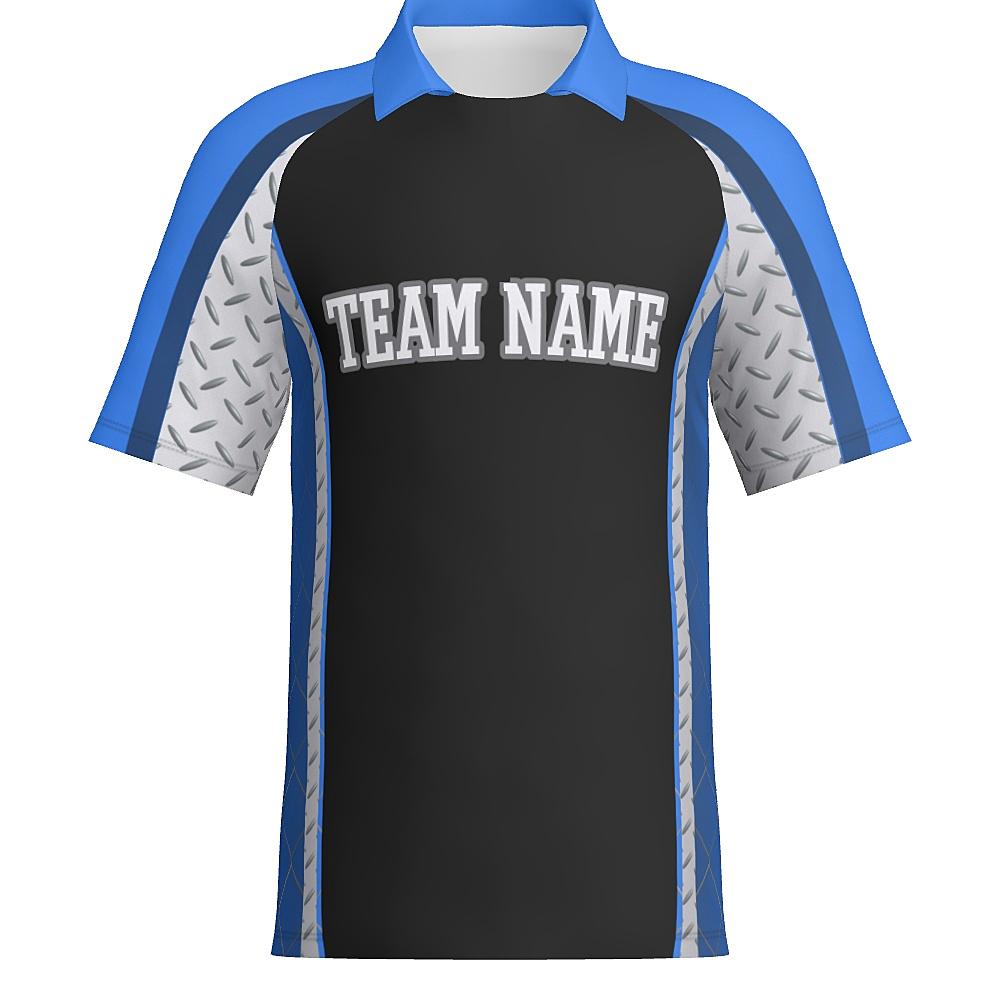 Diamond Plate - J514 Mens Short Sleeve Zipped Polo - PR110