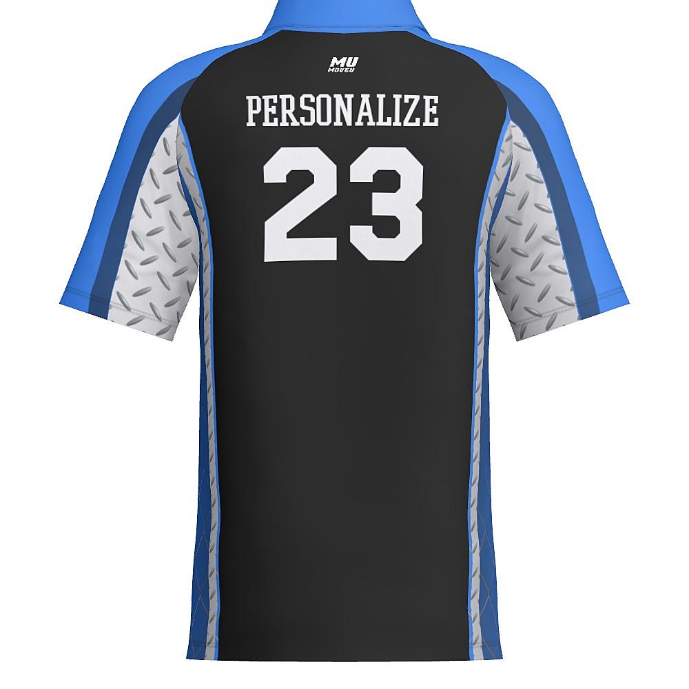 Diamond Plate - J514 Mens Short Sleeve Zipped Polo - PR110