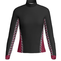 PATTERNED - WOMEN'S FULL ZIP COLLAR JACKET - PR174