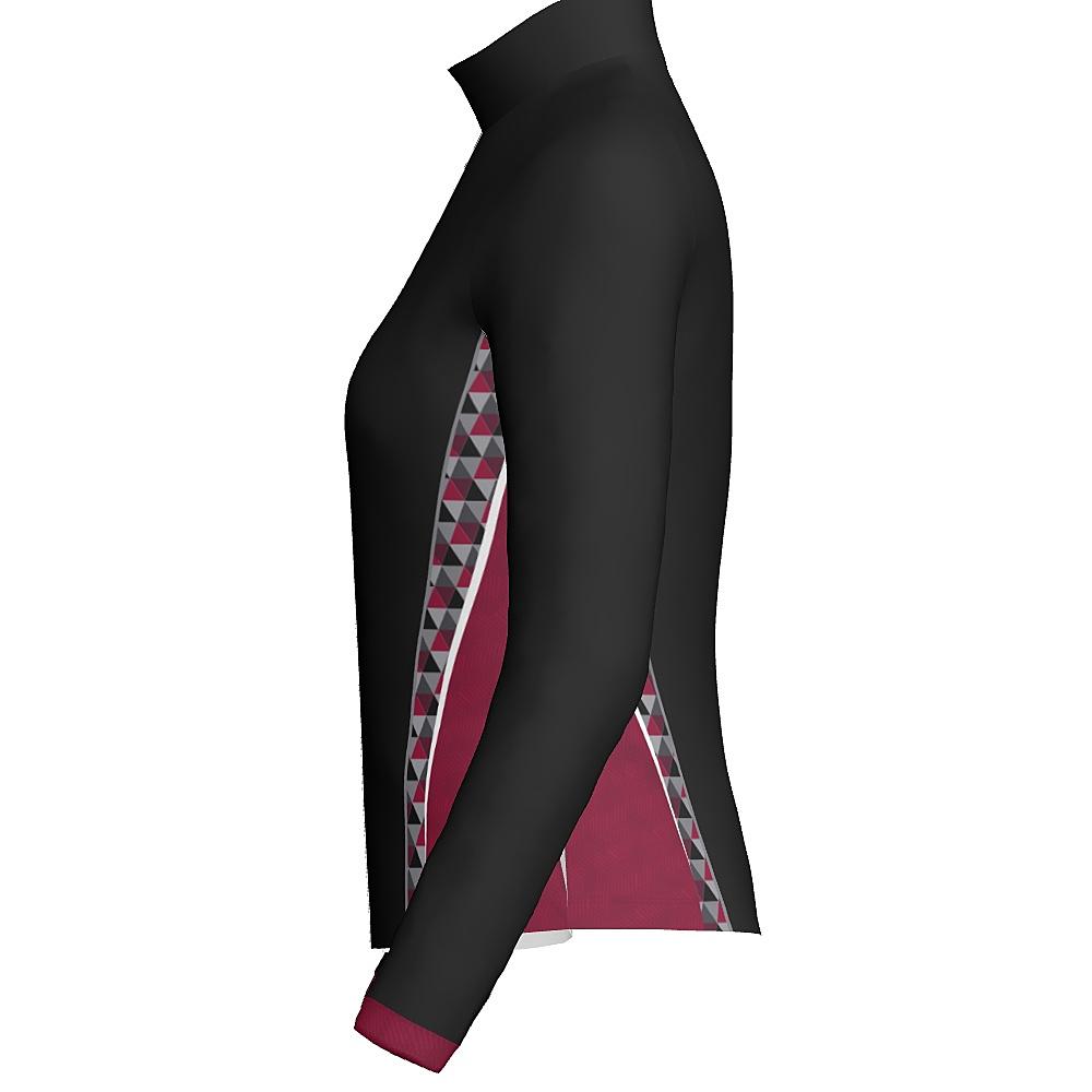 PATTERNED - WOMEN'S FULL ZIP COLLAR JACKET - PR174