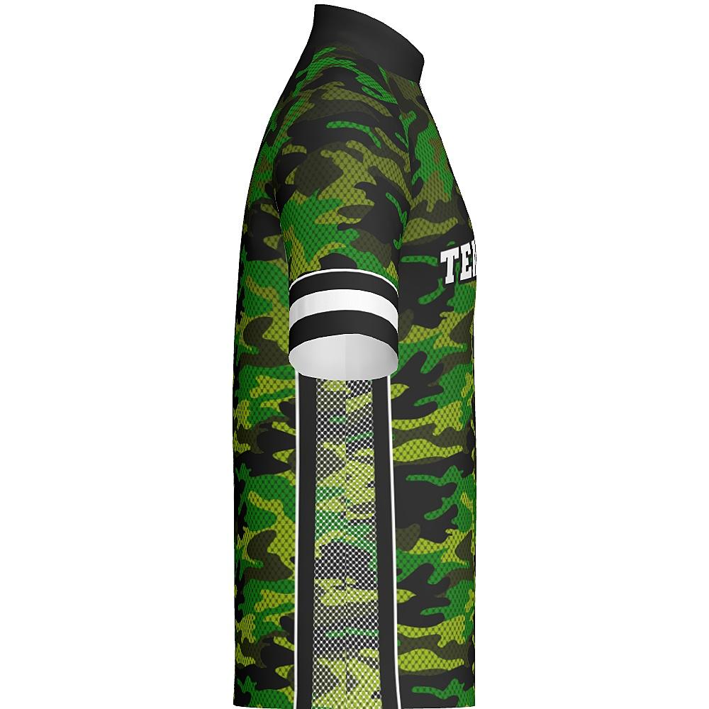 CAMO - J517 Standup Collared Short Sleeve Quarter Zip - Regular