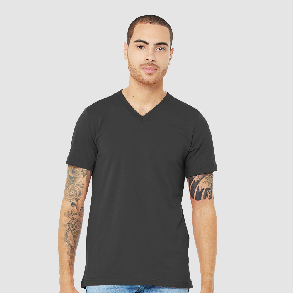 Canvas - Unisex Short Sleeve V-Neck Jersey T-Shirt - 3005-The Teehive