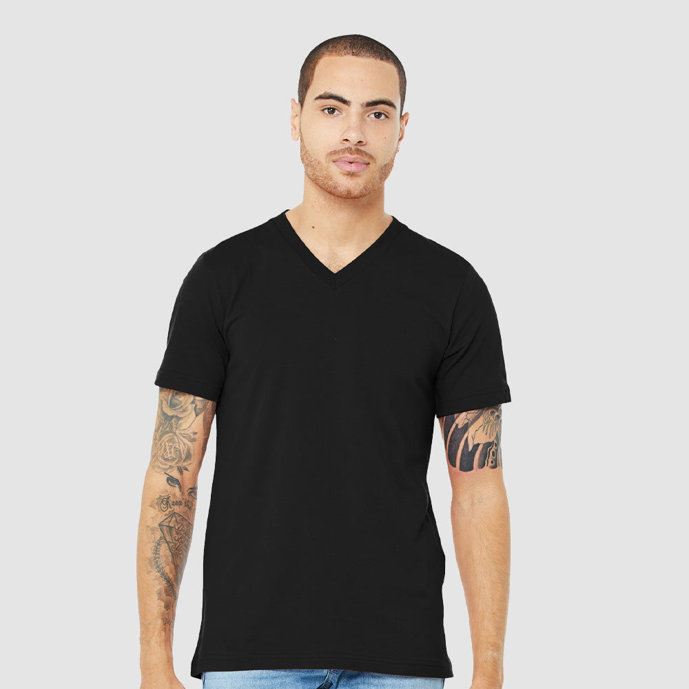 Canvas - Unisex Short Sleeve V-Neck Jersey T-Shirt - 3005-The Teehive