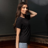 Ladies Relaxed Modal Stretch T-⁠Shirt