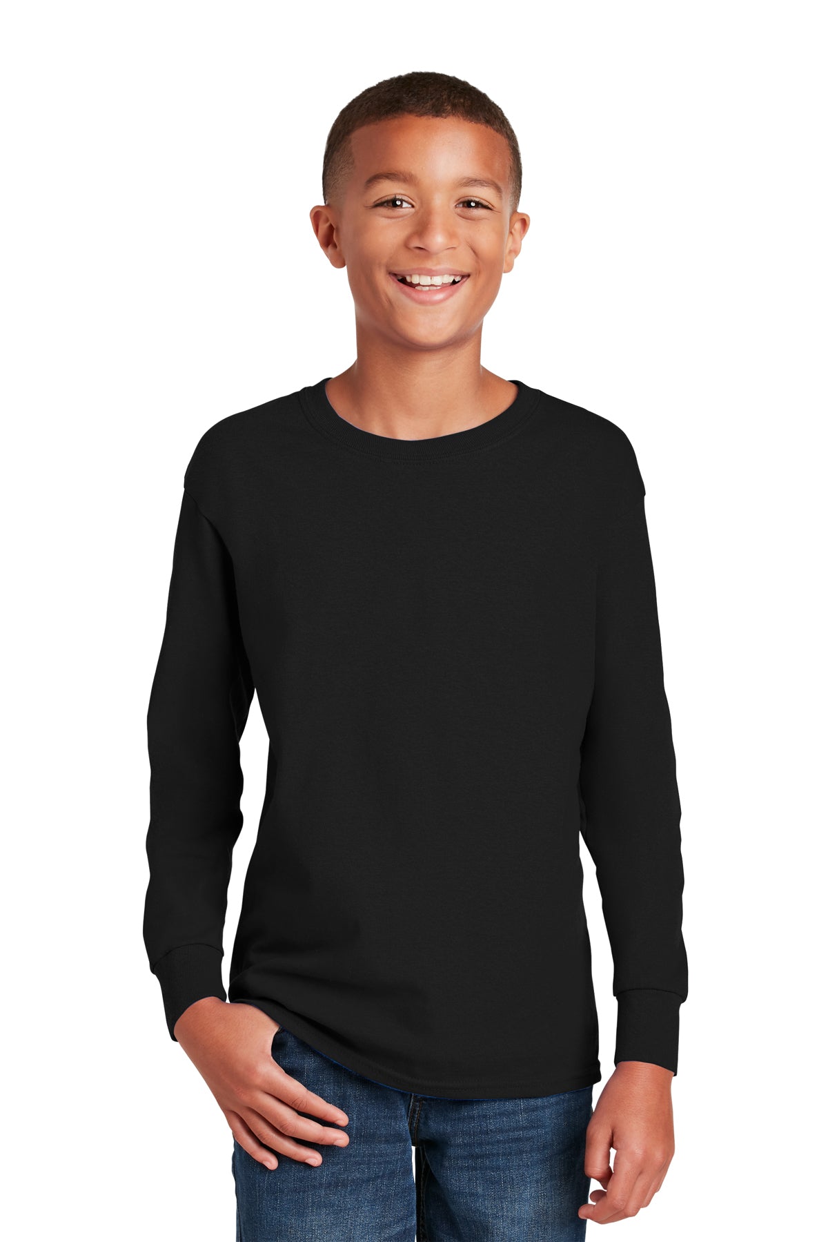 Gildan Youth Heavy Cotton Long Sleeve T-Shirt-The Teehive