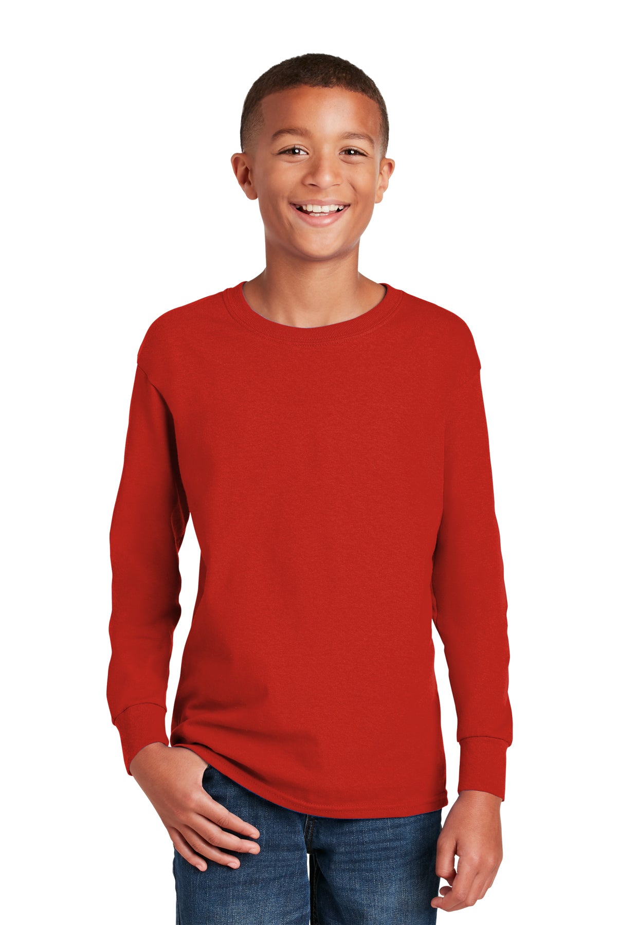 Gildan Youth Heavy Cotton Long Sleeve T-Shirt-The Teehive