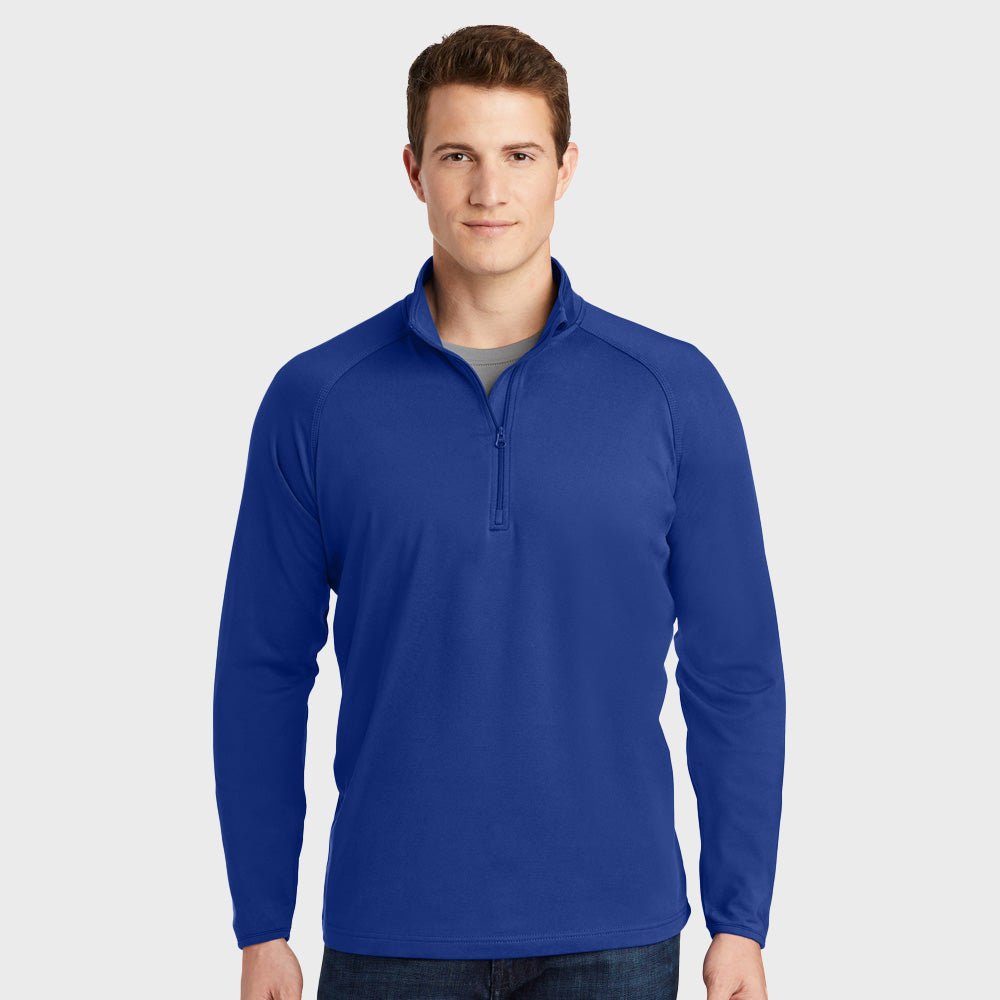 Sport-Tek Sport-Wick Stretch 1/2-Zip Pullover - ST850 (Trapshooting)-The Teehive