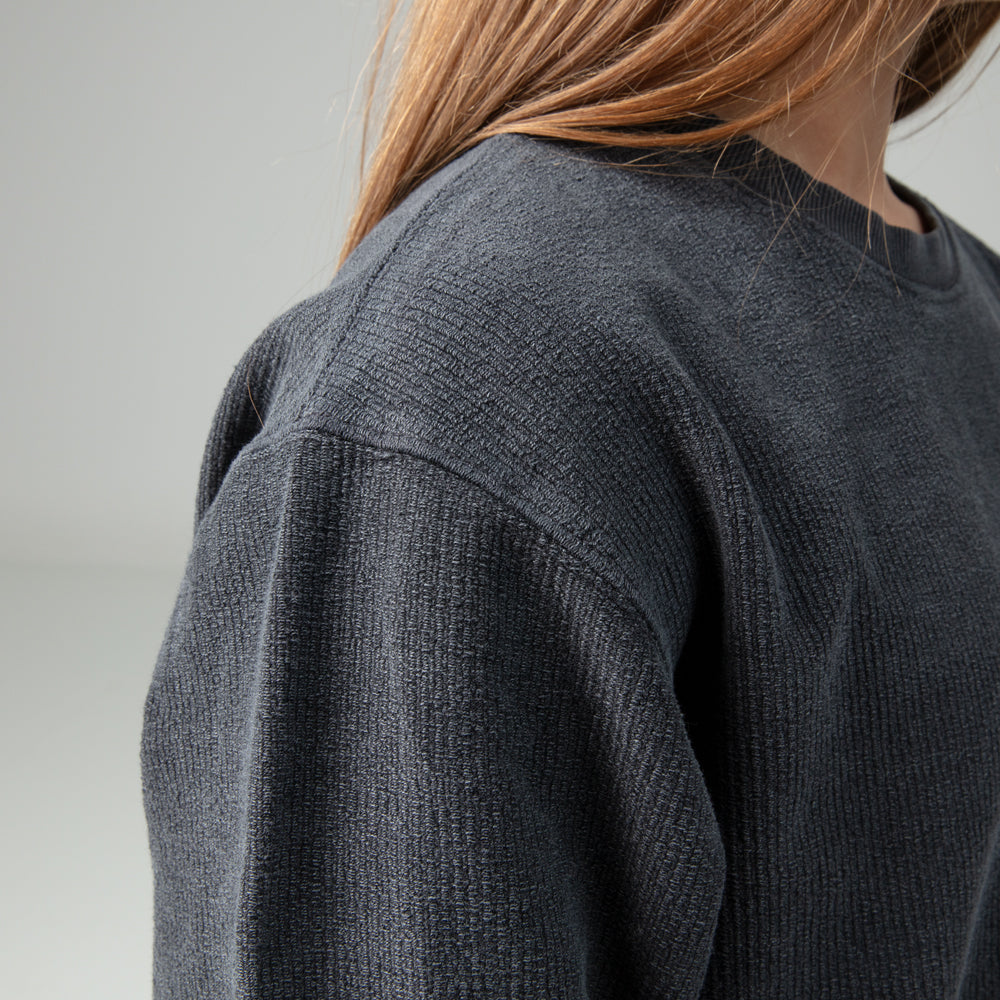 Corded Crewneck Pullover - TH2219