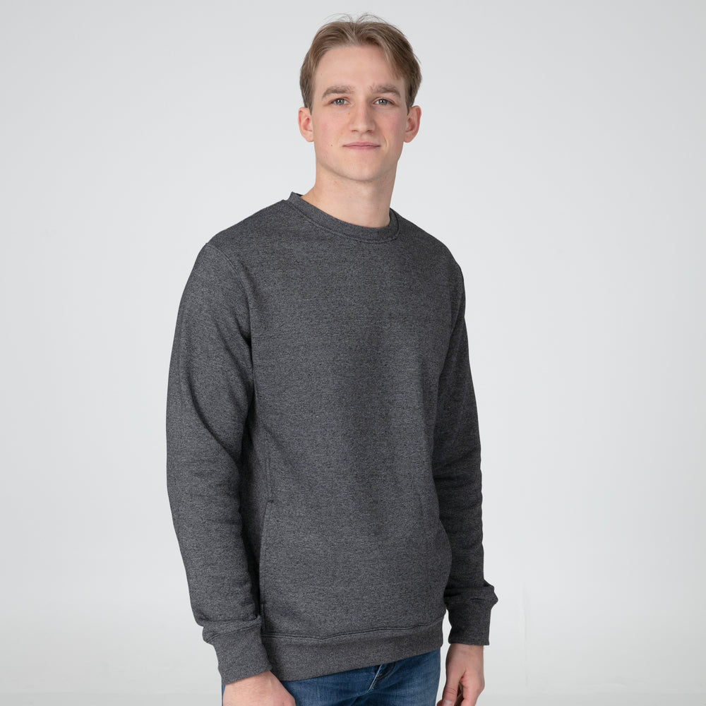 Medium-Weight Heathered Crewneck - TH2218 (Trapshooting)-The Teehive