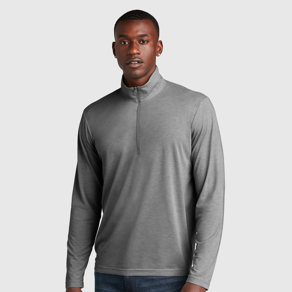 Sport-Tek ® PosiCharge ® Tri-Blend Wicking 1/4-Zip Pullover - ST407 (Trapshooting)-The Teehive