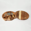 Acacia Round Cheese Board: Box of 10-The Teehive