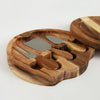 Acacia Round Cheese Board: Box of 10-The Teehive