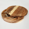 Acacia Round Cheese Board: Box of 10-The Teehive