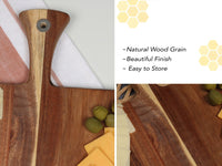 Personalized Acacia cutting board with handle 15"x11.4"x0.8" - MY3-5057-The Teehive
