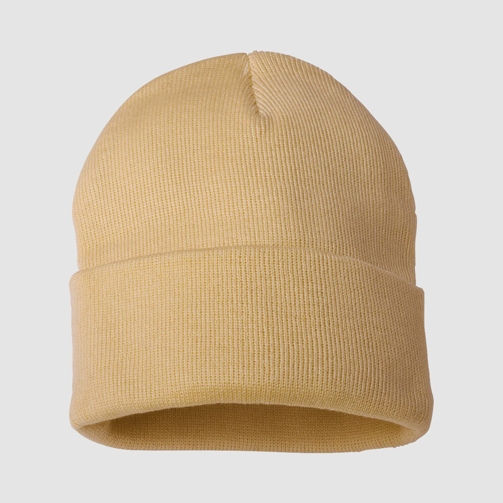 Sportsman - Solid 12" Cuffed Beanie - SP12-The Teehive