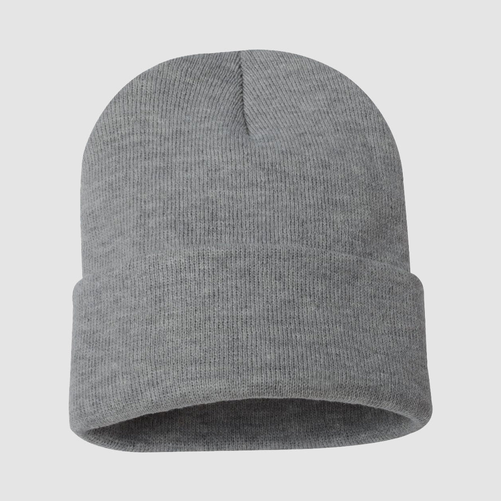Sportsman - Solid 12" Cuffed Beanie - SP12-The Teehive