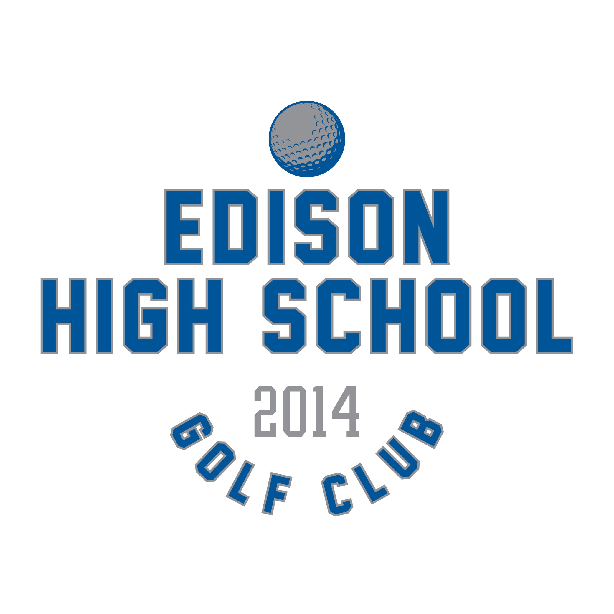 Sophisticated Golf Team Design with Sleek Font and Ball (Screen Print 2 Color-SP4145)