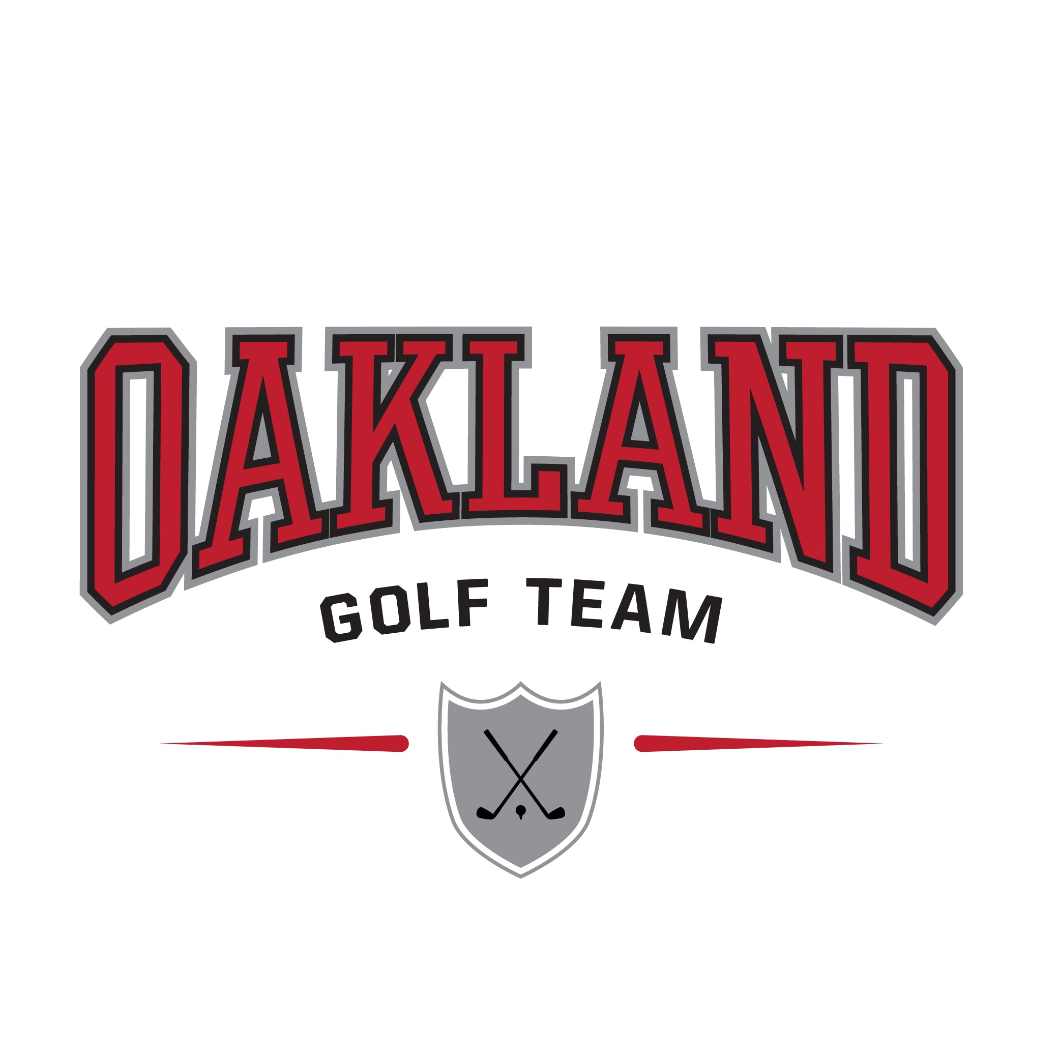 Mature Golf Team Design with Crest and Athletic Font (Screen Print 3 Color-SP4147)