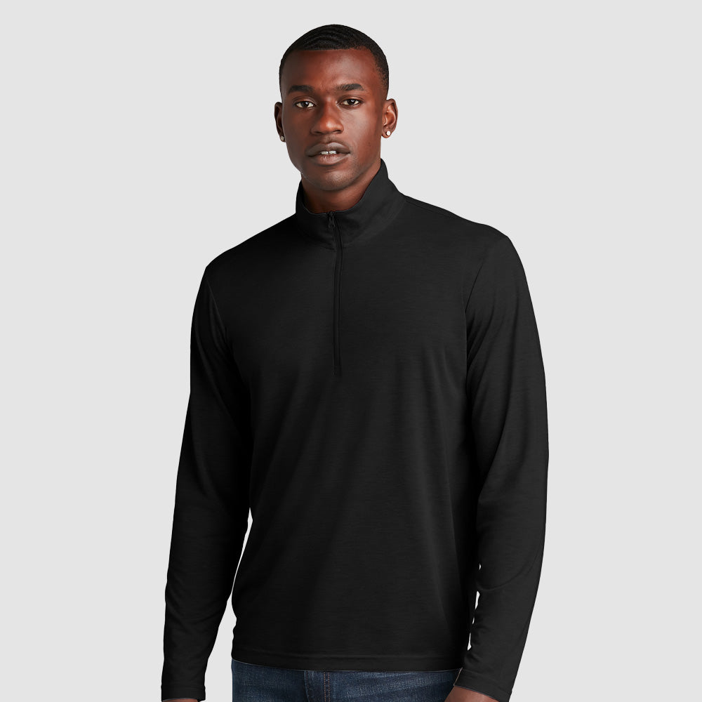 Sport-Tek ® PosiCharge ® Tri-Blend Wicking 1/4-Zip Pullover - ST407-The Teehive