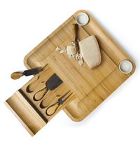 Personalized Bamboo Charcuterie Board L13"xW13" - MY3-5052-The Teehive