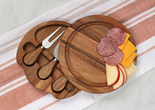 Accessories - Personalized Bamboo Circular Charcuterie Board 7.5" - MY3-5055