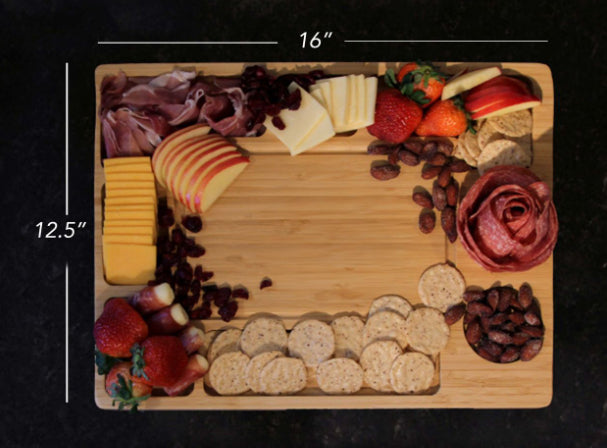 Accessories - Personalized Bamboo Charcuterie Board 16"x12.5" - MY3-5054