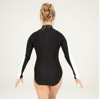 Long Sleeve Metallic Rhinestone Leotard - AC6580TH