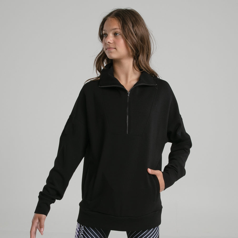 Cloudluxe Funnel Half Zip Scuba Pullover - TH2221