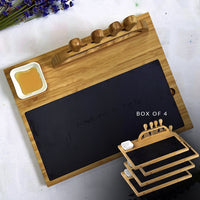 Wholesale Slate Cheese Board: Box of 4-The Teehive