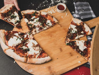 Bamboo Pizza Peel L22"xW14"xT0.5": Box of 10-The Teehive