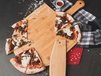 Bamboo Pizza Peel L22"xW14"xT0.5": Box of 10-The Teehive