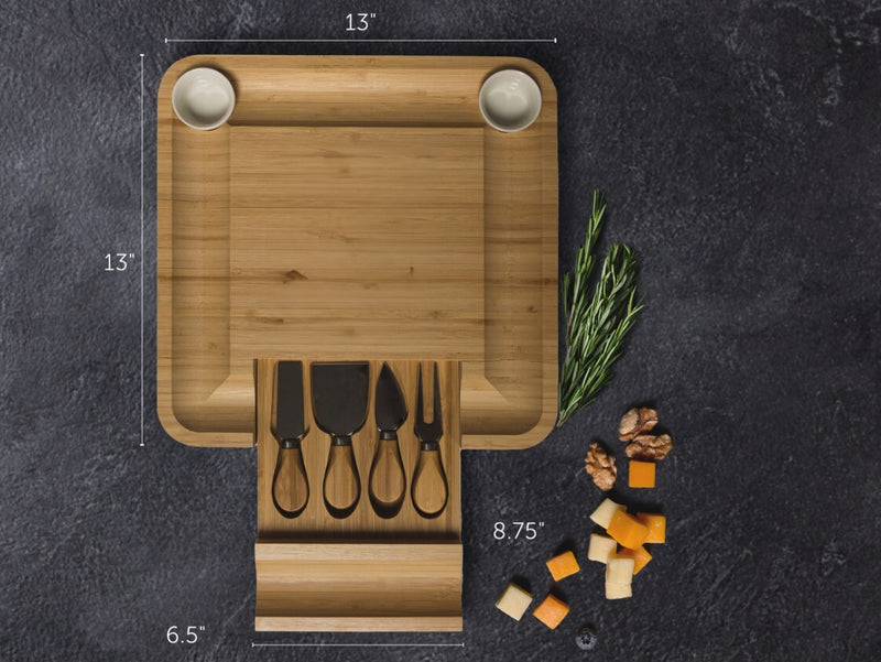 Bamboo Cheese Board: Box of 6-The Teehive