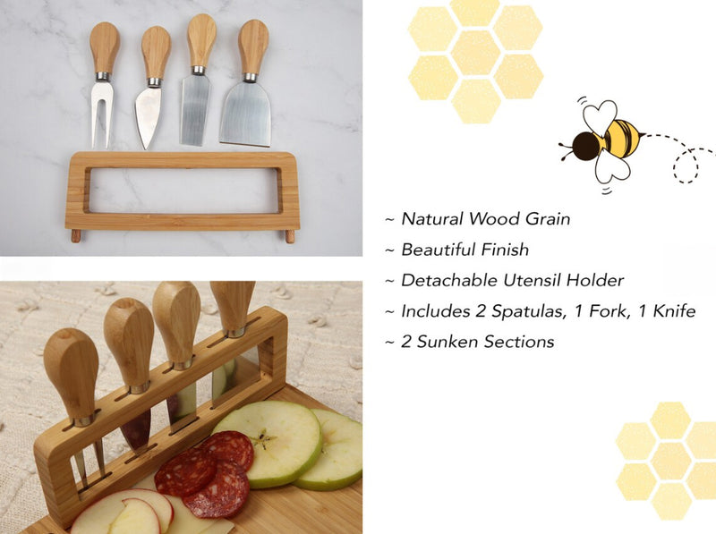 Bamboo Cheese Board: Box of 10-The Teehive