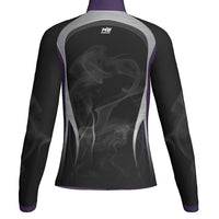 SMOKE - WOMEN'S FULL ZIP COLLAR JACKET  - J423