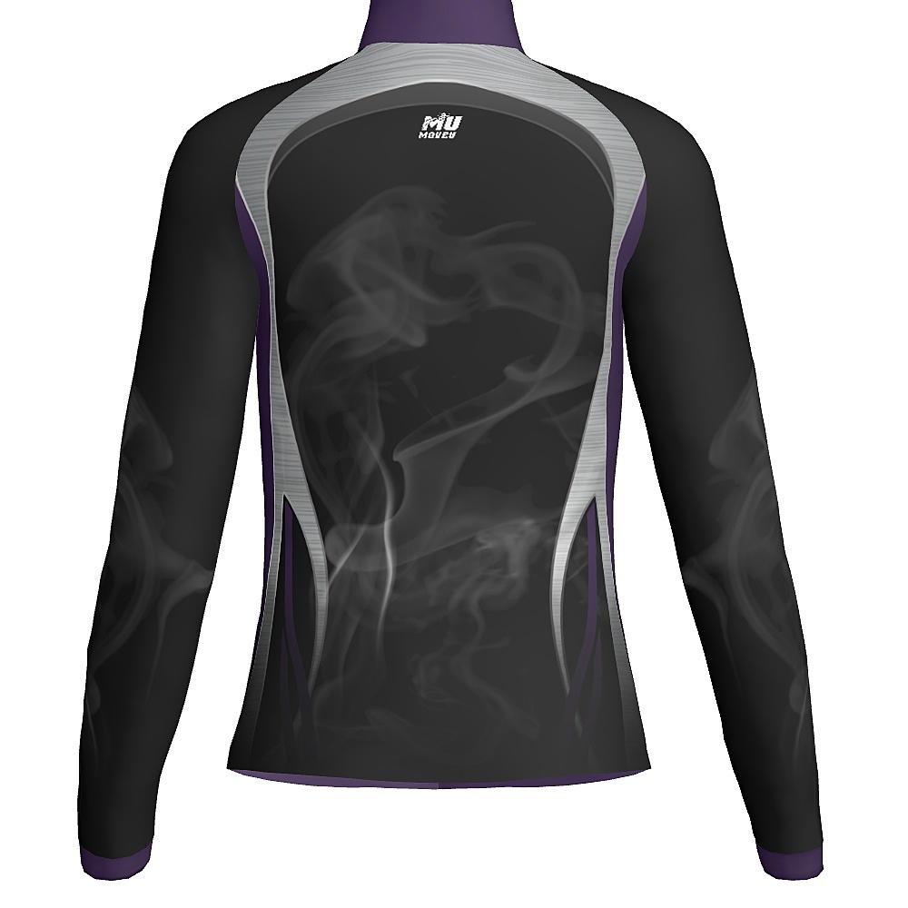 SMOKE - WOMEN'S FULL ZIP COLLAR JACKET  - J423