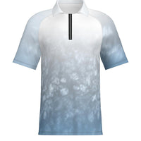PEBBLE - Mens Short Sleeve Zipped Polo - PR044
